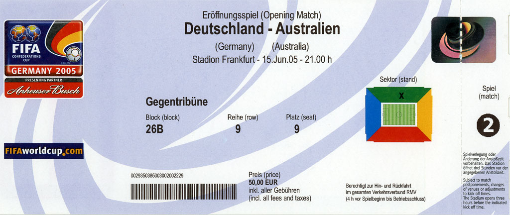 Confed Cup - GER vs. AUS - 2005-06-15