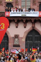 Empfang der Europameisterinnen 2013 auf dem RÃ¶mer #2