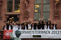 Empfang der Europameisterinnen 2013 auf dem RÃ¶mer #1