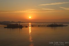 Tankanlage in der MorgenrÃ¶te